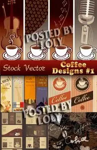 Coffee Designs #2 - Stock Vector
