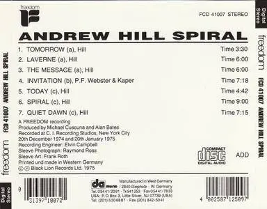 Andrew Hill - Spiral (1975 Reissue) (1999)