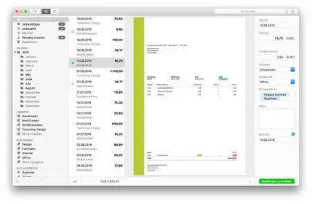 Receipts 1.5.0 Multilingual Mac OS X