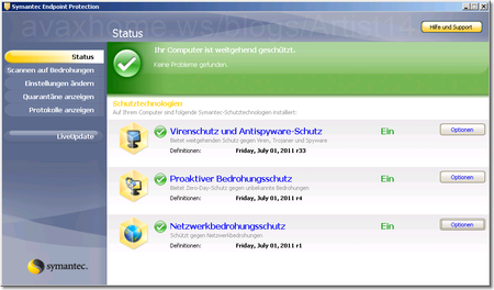 Symantec Endpoint Protection v11.0.6 RU6 MP3 GERMAN