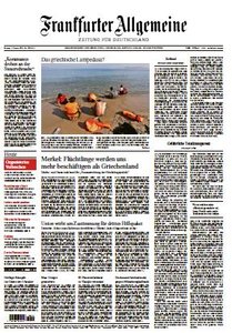 Frankfurter Allgemeine Zeitung FAZ - 17 August 2015