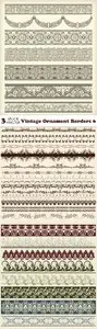 Vectors - Vintage Ornament Borders 6