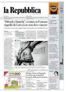 la Repubblica - 16 Gennaio 2018