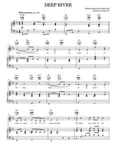 Deep River - African-American Spiritual (Piano-Vocal-Guitar)