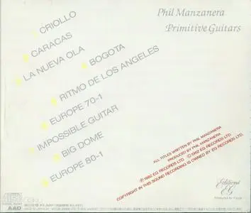 Phil Manzanera - Primitive Guitars (1982) {Virgin Japan VJCP-2505 rel 1990}