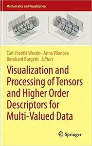 Visualization and Processing of Tensors and Higher Order Descriptors for Multi-Valued Data