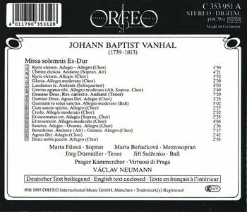 Virtuosi di Praga, Václav Neumann - Vanhal: Missa solemnis (1995)