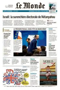 Le Monde du Mardi 9 Avril 2019