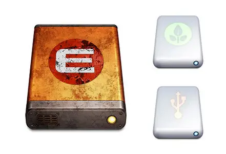 WALL-E and EVE hard drive icons