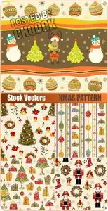 Xmas pattern - Stock Vector