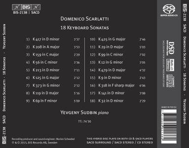 Yevgeny Sudbin - Domenico Scarlatti: 18 Keyboard Sonatas (2015)