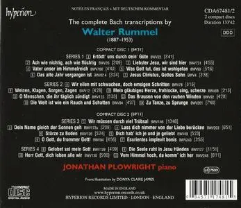 Jonathan Plowright - Bach Piano Transcriptions, Vol. 6: Walter Rummel (2006)