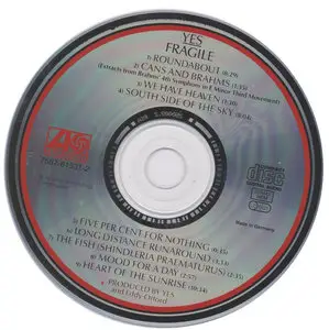 Yes - Fragile (1971) [Atlantic 7 81531-2]