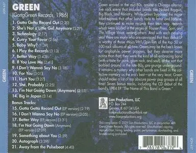 Green - s/t (1986) {2009 Lion Productions}