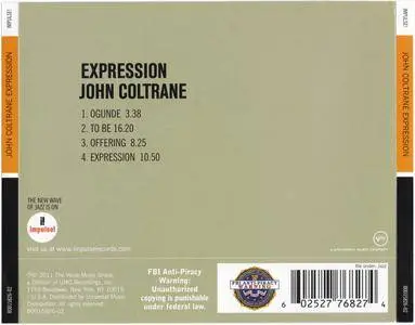 John Coltrane - Expression (1967) {Impulse!-Verve Originals B0015826-02 rel 2011}