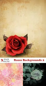 Vectors - Roses Backgrounds 2