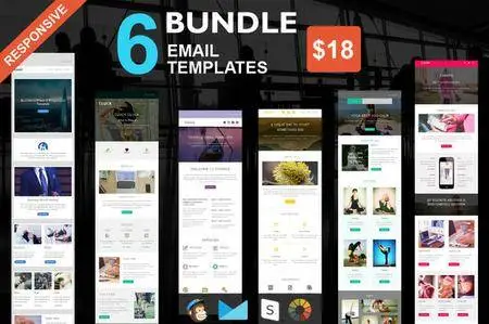 CreativeMarket - 6 Email Templates Bundle-4