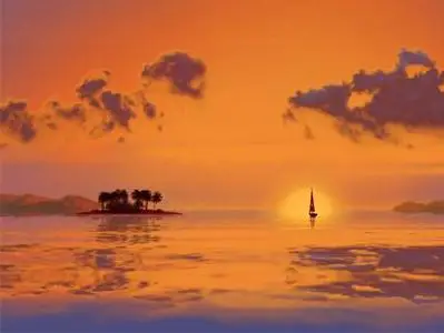 Screensaver - 3D Tropical Sunsets