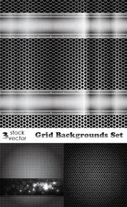 Vectors - Grid Backgrounds Set