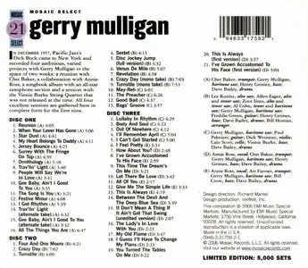 Gerry Mulligan - Mosaic Select 21: 1957-1958 (2006) {3CD Set Mosaic Records MS-021}