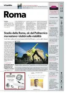 la Repubblica Roma - 2 Dicembre 2018