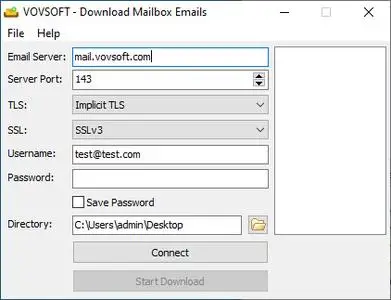 VovSoft Download Mailbox Emails 1.2