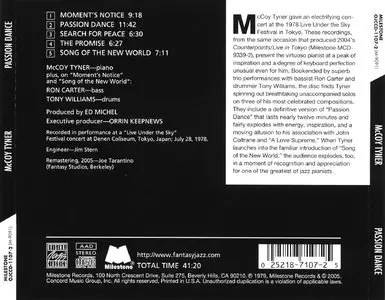 McCoy Tyner - Passion Dance (1978) [Remastered 2005] {REPOST}