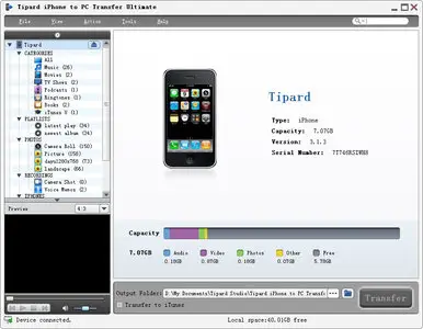 Tipard iPhone to PC Transfer Ultimate/Platinum 5.1.28