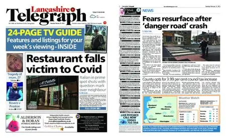 Lancashire Telegraph (Blackburn, Darwen, Hyndburn, Ribble Valley) – February 13, 2021