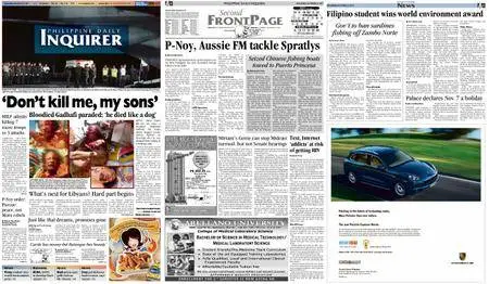 Philippine Daily Inquirer – October 22, 2011