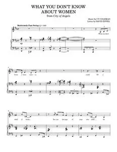 What You Don't Know About Women - City Of Angels Musical, Cy Coleman (Piano Vocal)