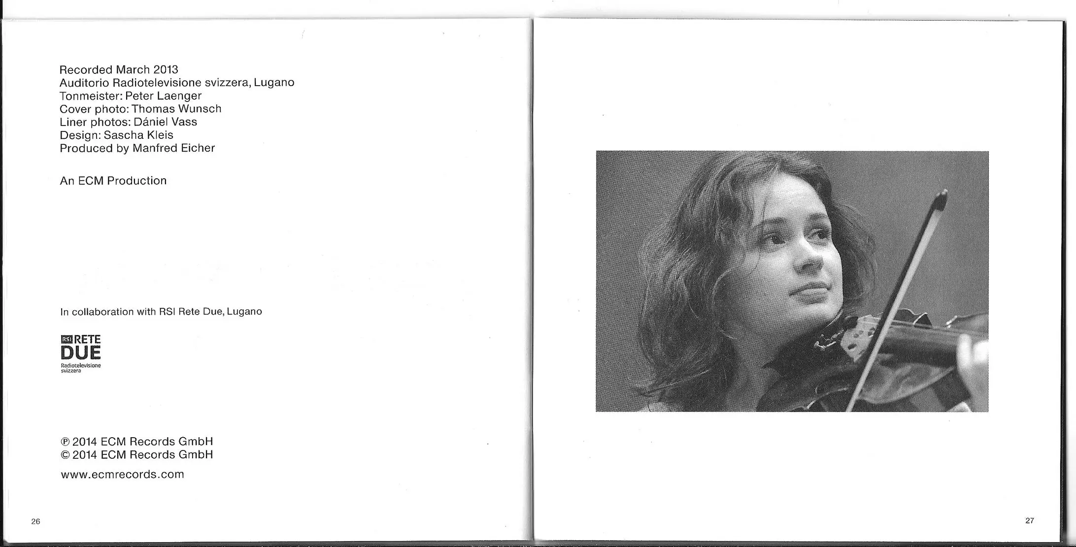 Galina Ustvolskaya - Kopatchinskaja, Hinterhauser, Bieri (2014) {ECM New Series 2329}