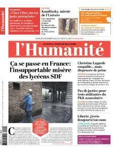 L'Humanité du Mardi 20 Décembre 2016