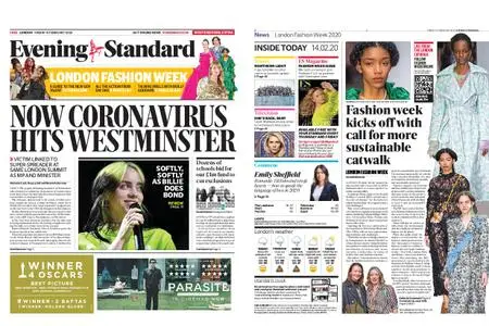 London Evening Standard – February 14, 2020