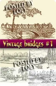 Vintage bridges #1 - Stock Vector