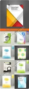 Brochure and poster layout vector
