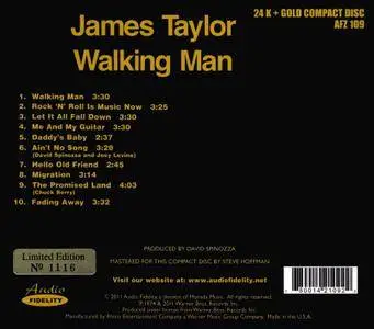 James Taylor - Walking Man (1974) [Audio Fidelity, AFZ 109]