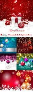 Vectors - Christmas Balls Backgrounds Set 11