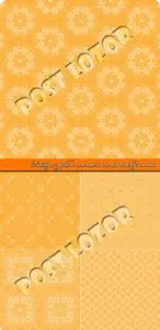 Vintage yellow seamless vector backgrounds