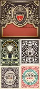 Retro Vintage Backgrounds Vector