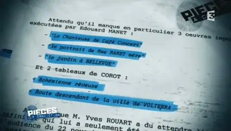 (Fr3) Pièces à conviction : L'incroyable trésor caché des Wildenstein (2012)