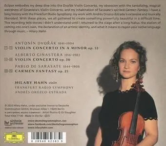 Hilary Hahn, Andrés Orozco-Estrada, Frankfurt Radio Symphony - Eclipse: Dvořák, Ginastera, Sarasate (2022)