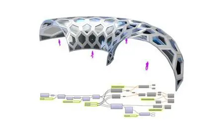 Parametric Structure Using Lunchbox For Rhino & Grasshopper