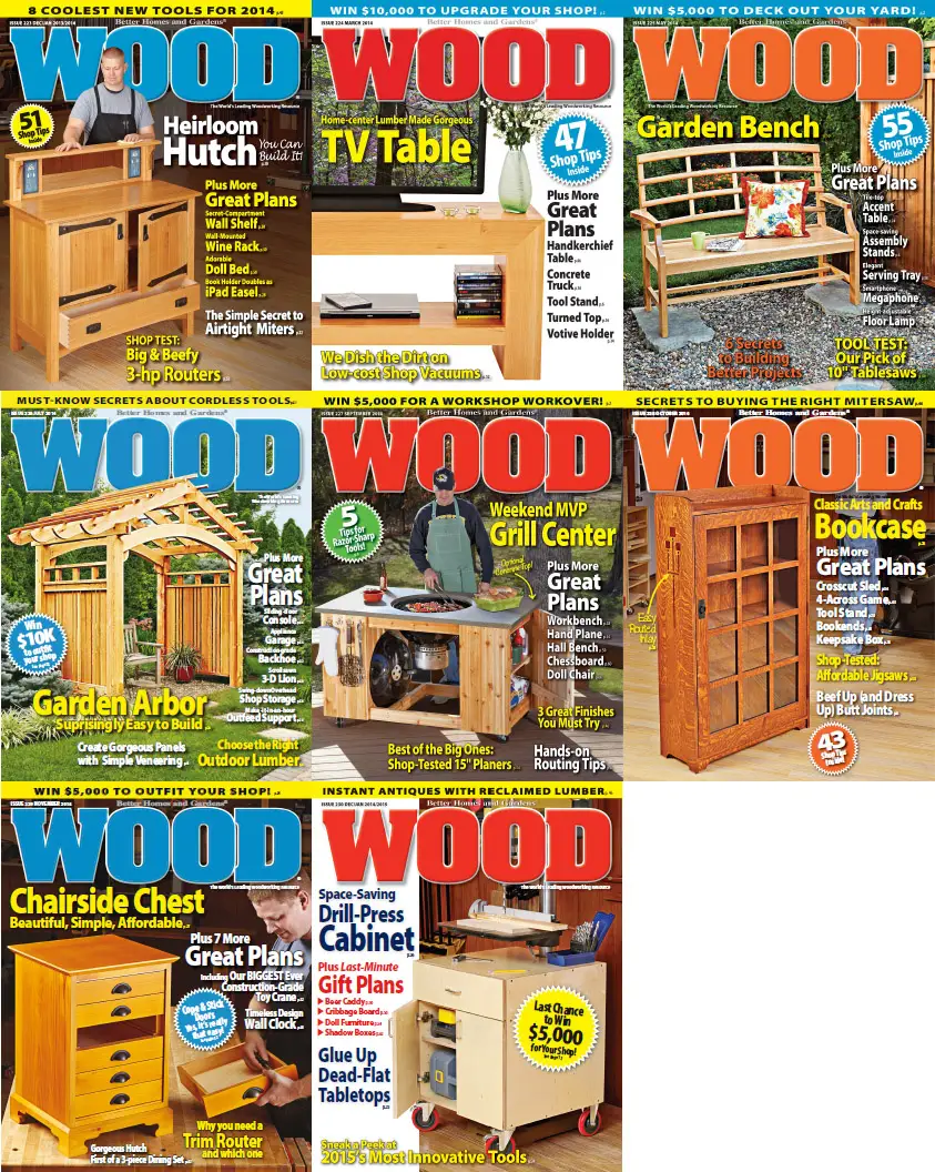 WOOD Magazine - 2014 Full Year Issues Collection