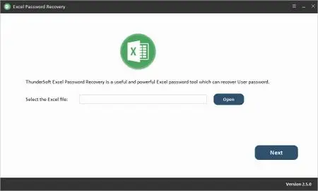 ThunderSoft Excel Password Recovery 2.5.0