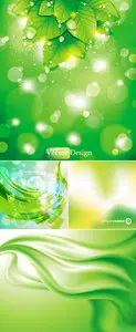 Green Abstract Backgrounds Vector 3