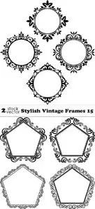 Vectors - Stylish Vintage Frames 15
