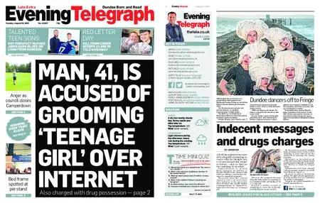 Evening Telegraph Late Edition – August 20, 2019