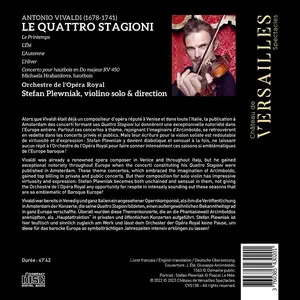 Stefan Plewniak, Orchestre de l'Opéra Royal - Antonio Vivaldi: Le Quattro Stagioni (2023)