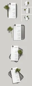 Wedding menu mockups D4SWYXT